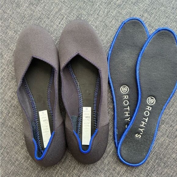 ROTHY'S ROUNDED TOE PURPLE FLATS SIZE 9.5 - Picture 9 of 9